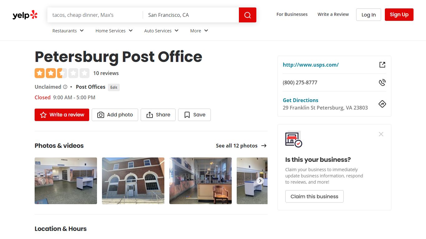 PETERSBURG POST OFFICE - 12 Photos & 10 Reviews - Yelp